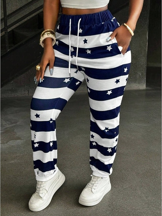 Women's Viking Skinny Joggers Vacation Vintage Fashion Full