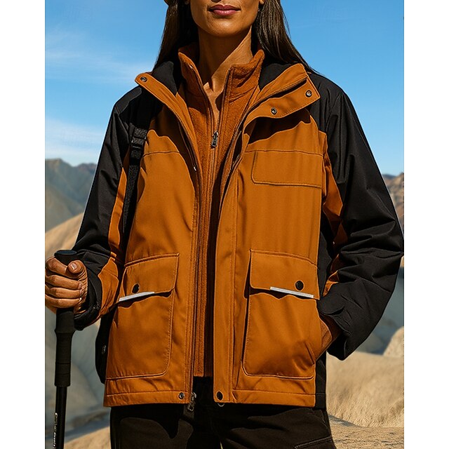 Women's Windbreaker Softshell Jacket Hiking Jacket 3 in 1