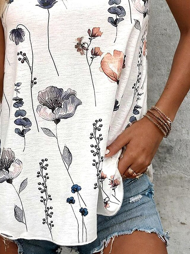 Women's Camisole Tank Top Print Floral Graphic Basic