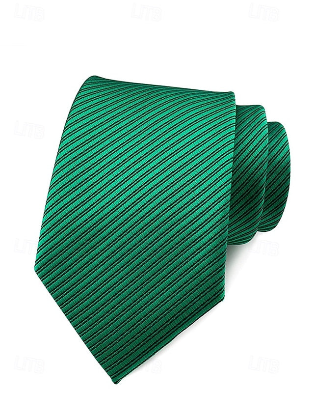 Men's striped tie satin