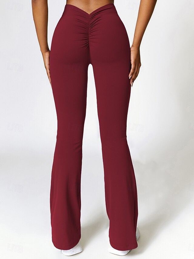 Women's Bell Bottom Chinos Vacation Streetwear Casual Full