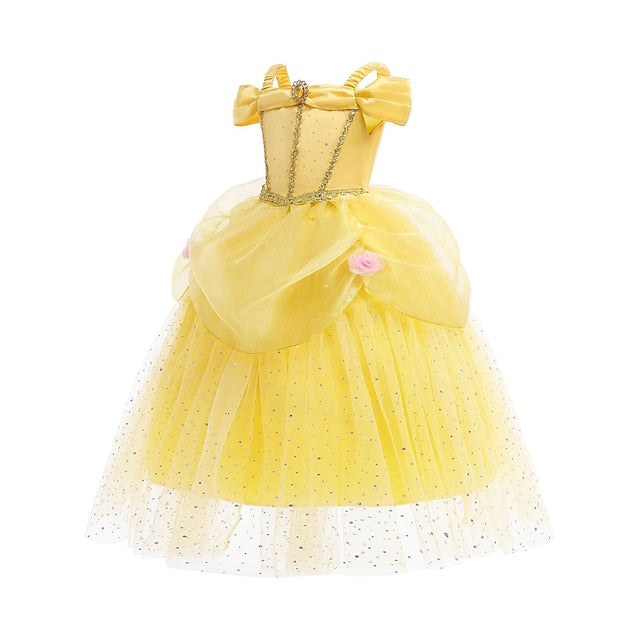 Girl Dress dress Belle Flower Princess Tulle Girls'
