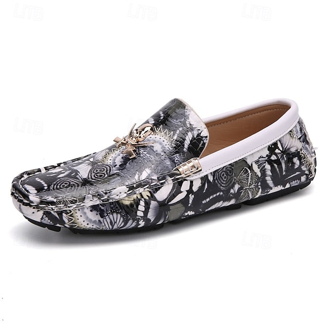 Loafers Boots PU Winter Slip-Ons lined Fleece Men's