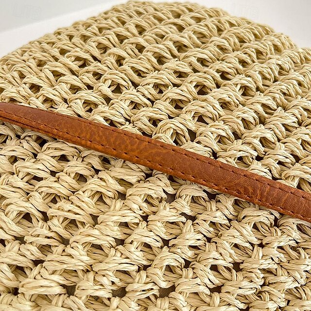 Straw Boho Handbag Women's Tassel Bag Woven – Crossbody
