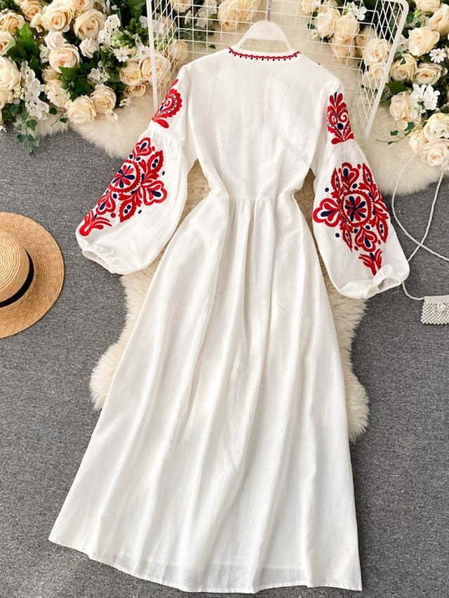 Women's Midi Dress A Line Dress Casual Outdoor Going out