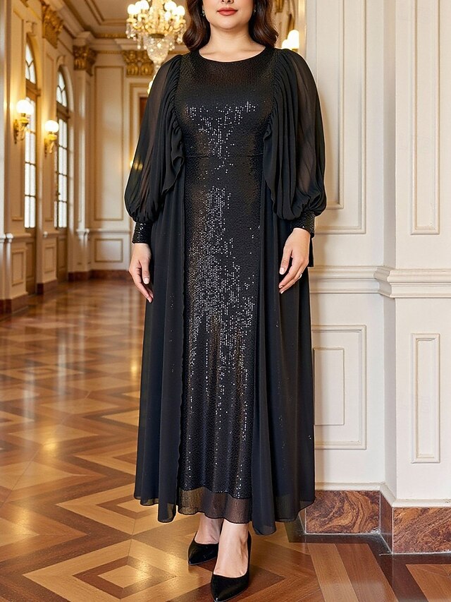 A-Line Ankle Length Party Dress Cocktail Dress Wedding Guest