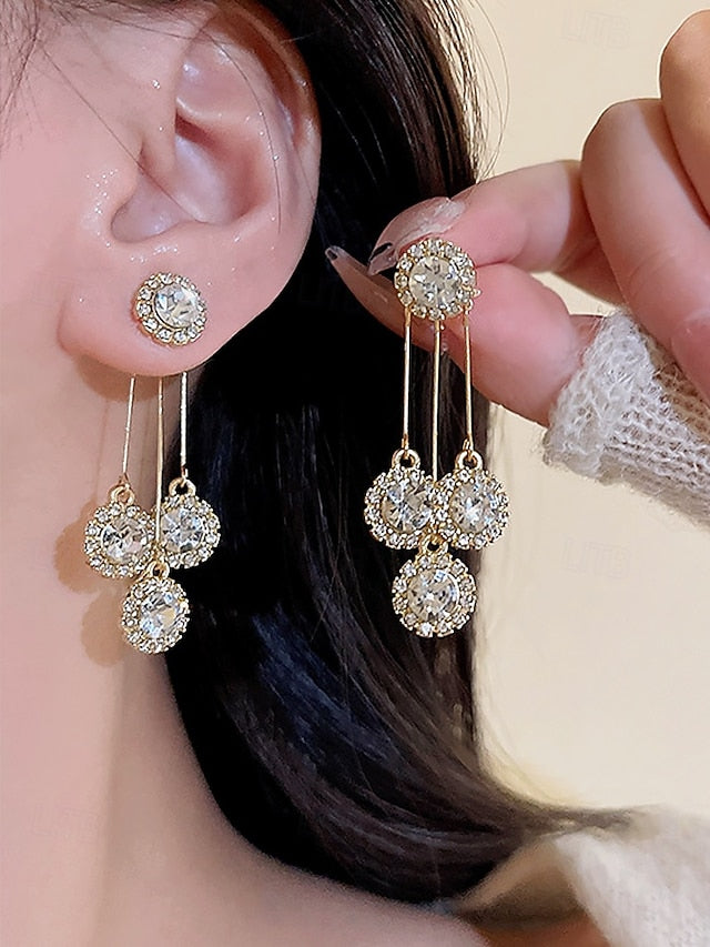 Crystal Earrings for Sparkling – Dangle Women Elegant