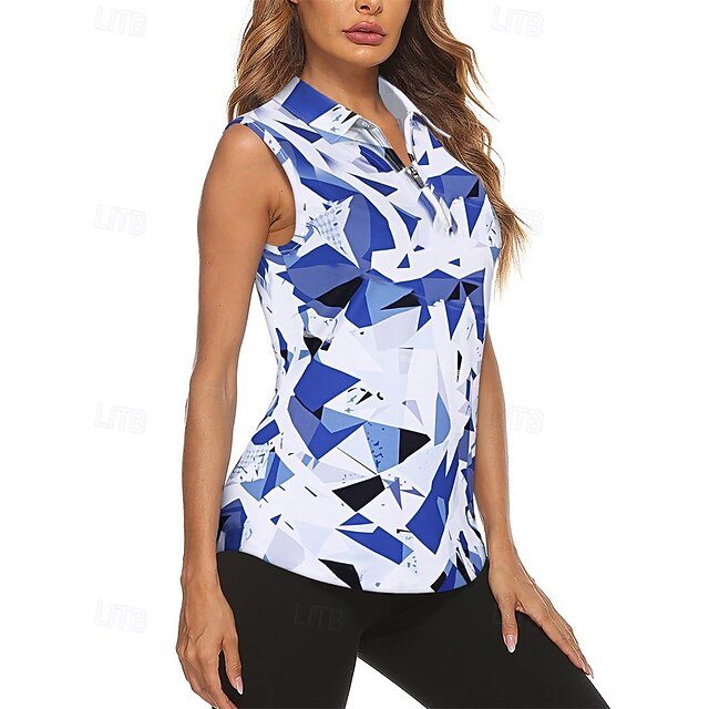 Women's Graphic Geometric Sport Shirt Golf Polo Shirt
