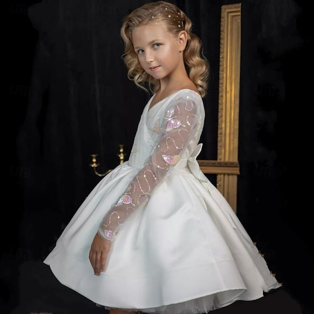 Communion Kids Girl Girls' First Flower Party Dress