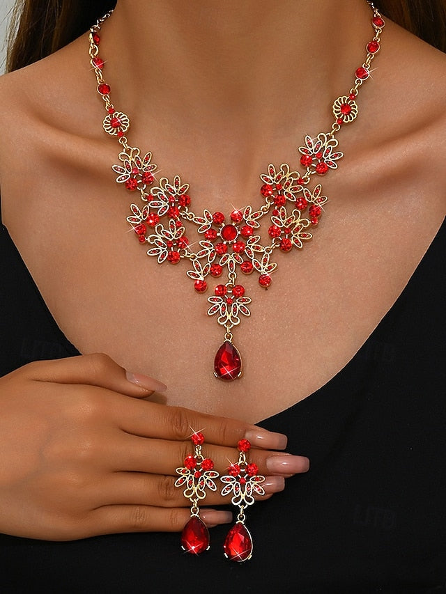 Elegant – Rhinestone and Jewelry Silver Set Women's Tiara