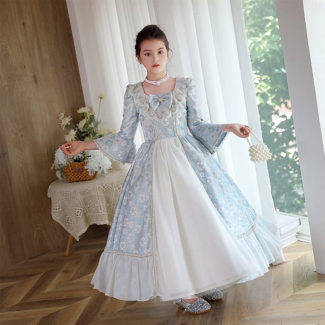 Masquerade Vintage Rococo Inspired Flower Dress Gothic Girl