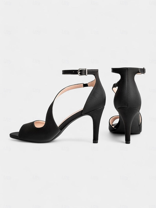 Elegant Nude for Satin - Wedding Peep-Toe Women Heels