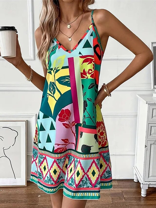 Women's Mini Dress Petite Dress Summer Dress Boho Dress
