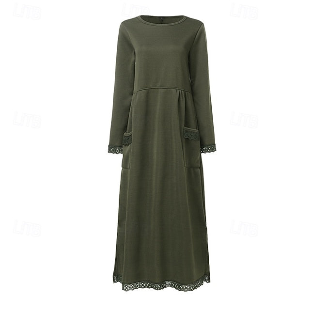 Women's Midi Dress Hoodie Dress Casual Dress Modern
