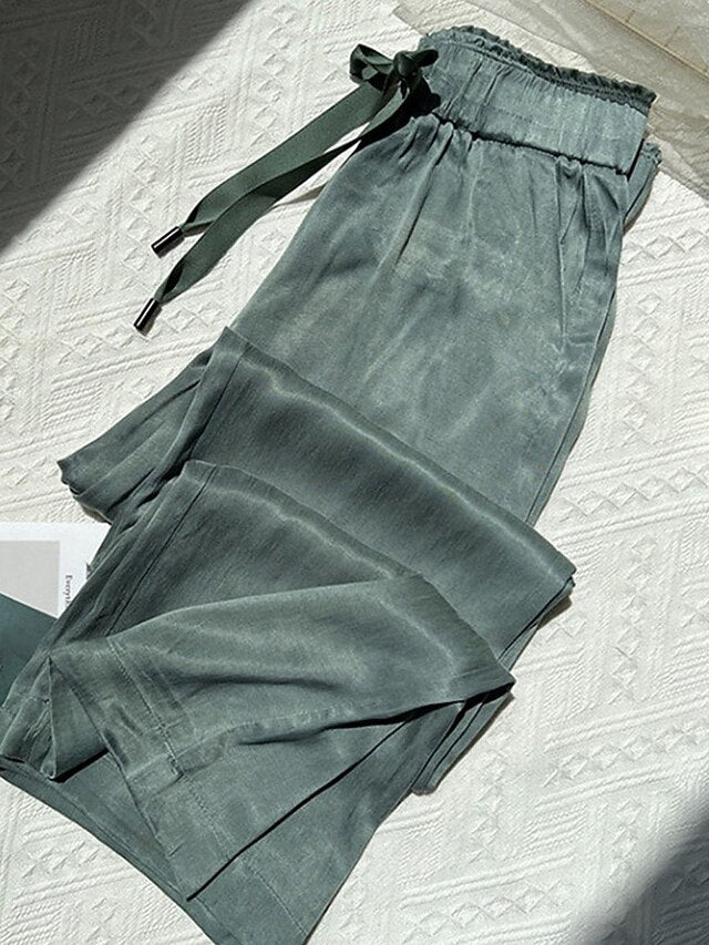 Women's Culottes Wide Leg Wide Leg Chinos Straight Elegant