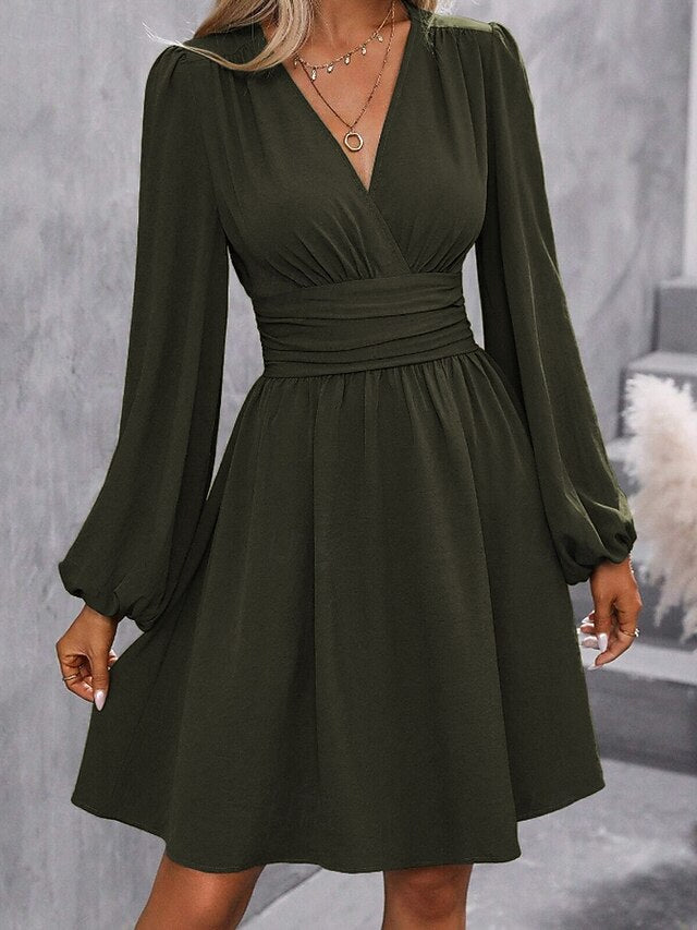 Women's Mini Dress Casual Dress Ruched Dress Modern Daily