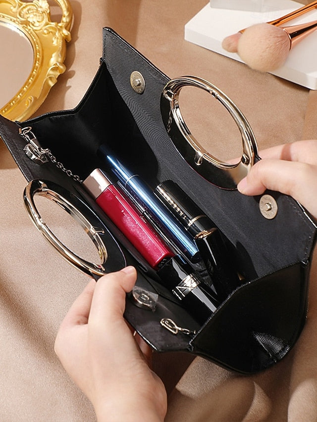 Round Handle – Evening Crystal Gold with Clutch Glamorous