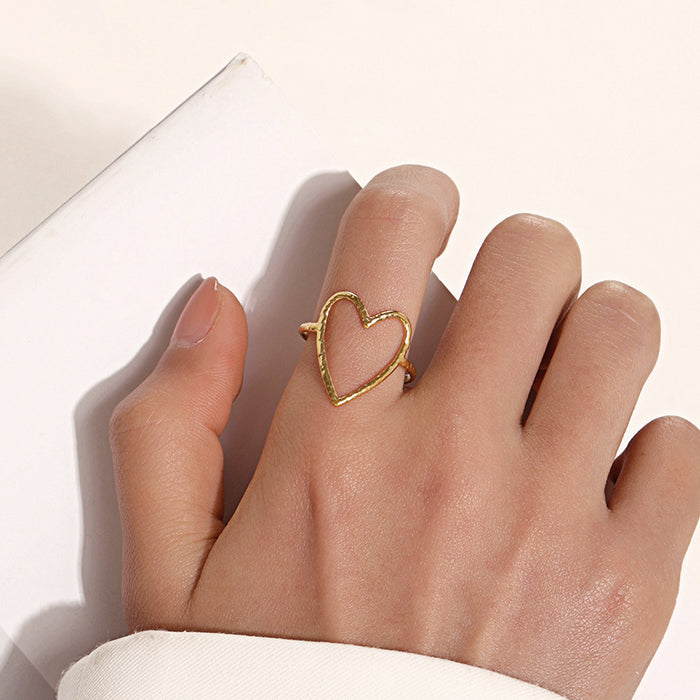 Luxury Gold Heart Ring