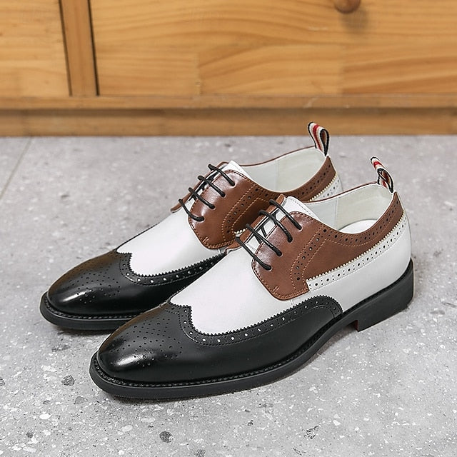Wingtip with Men's White Brown Oxford and Shoes