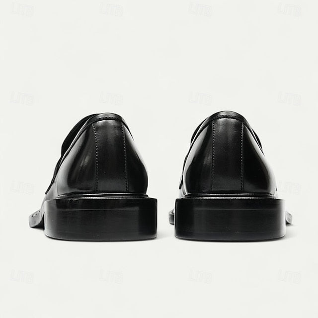 Leather Tan Men's Shoes with and Wingtip in Formal Brown