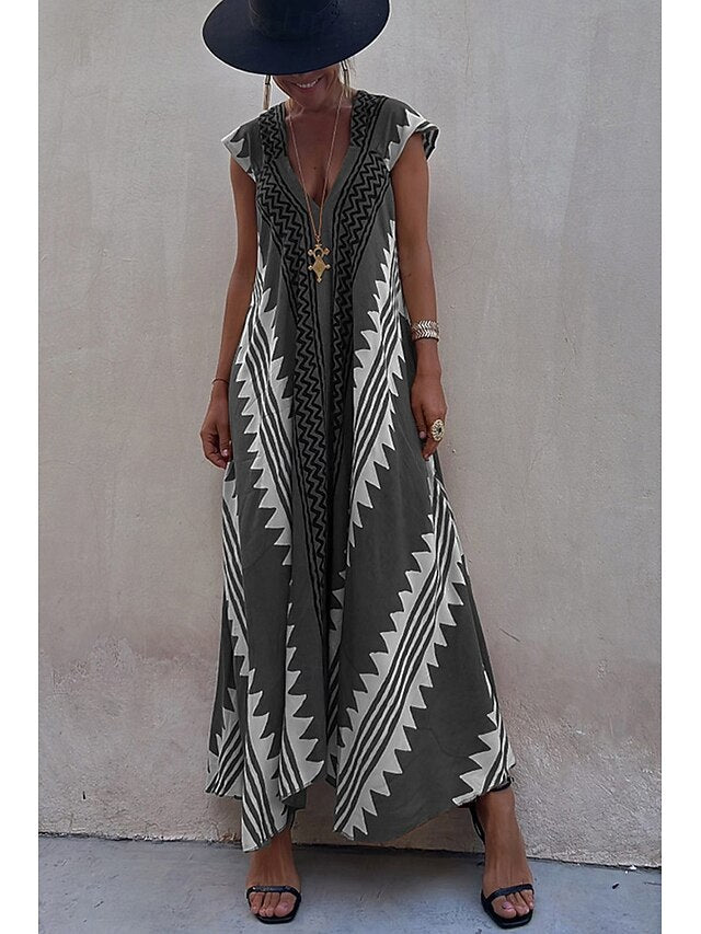 Women's Midi Dress Cocktail Dress Floral Dress Boho Dress