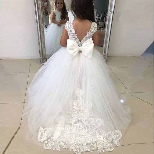 First Communion Dress Party Girls' Flower Girl