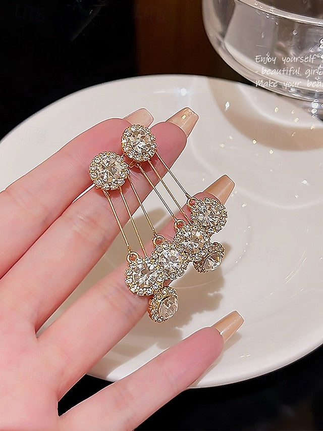 Crystal Earrings for Sparkling – Dangle Women Elegant