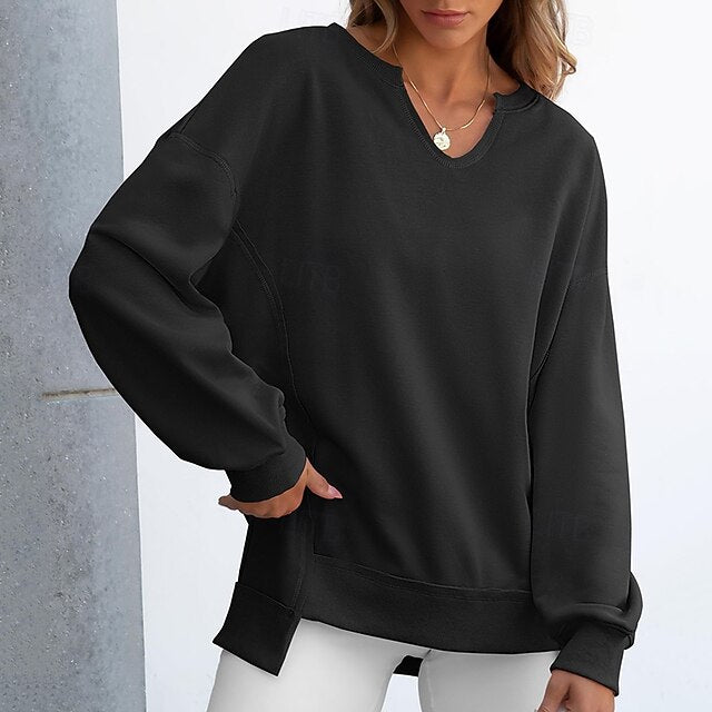 Women's Pullover Sweatshirt Casual Tops Long Sleeve Top