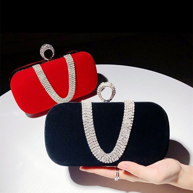 Velvet Wristlet Women's Evening Bags Bag Clutch