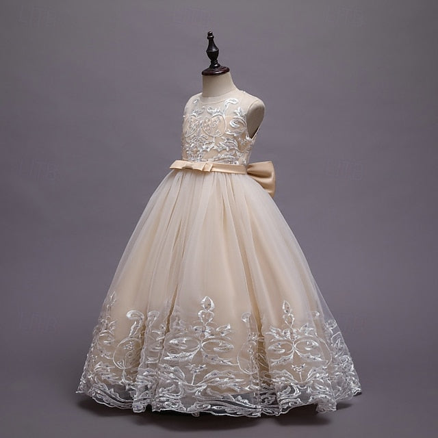 Girls' Princess Flower Dress Kid's Girl