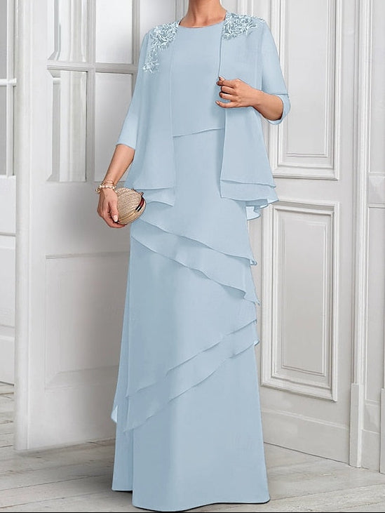 Bride A-Line the Elegant Dress Suit Mother Two of Piece Formal