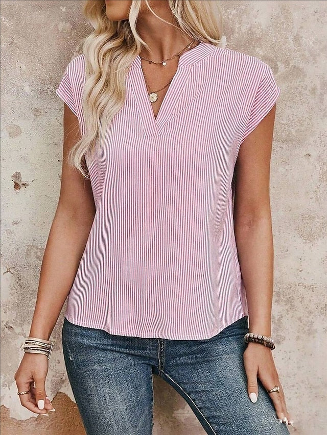 Women's Camisole Tank Top Graphic Striped Elegant Vintage