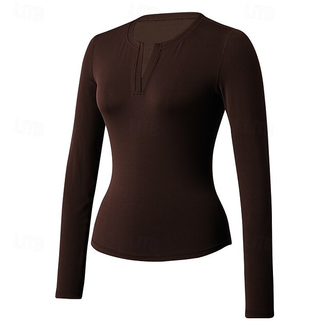 Women's Running T-Shirt Gym Shirt Sports Top Long Sleeve