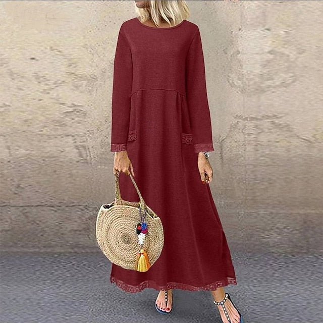 Women's Midi Dress Hoodie Dress Casual Dress Modern