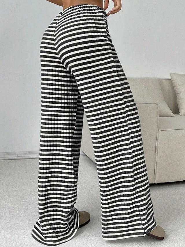 Women's Slacks Pants Trousers Streetwear Casual Full Length