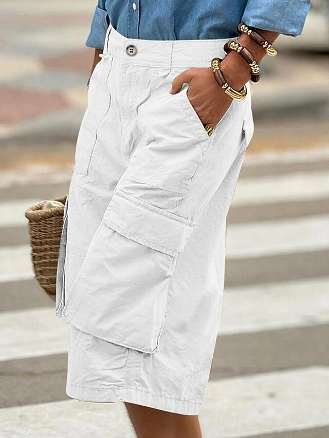 Women's Cargo Shorts Capri Pants Summer Shorts Fashion