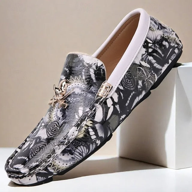 Loafers Boots PU Winter Slip-Ons lined Fleece Men's