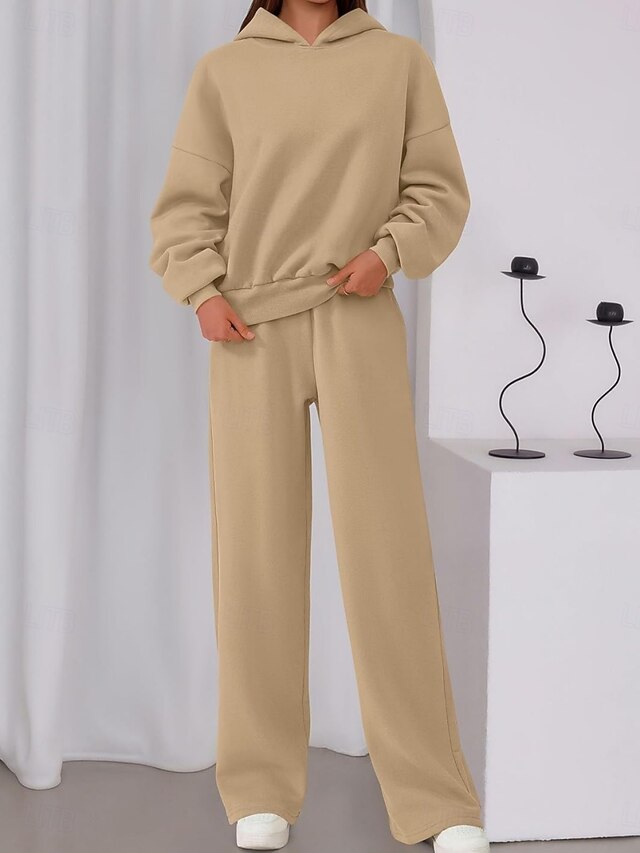 Women's Two Piece Sets Hoodie Tracksuit Long Sleeve Hooded