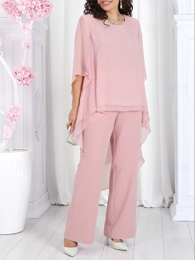 Women's Blouse 3/4 Length Sleeve Bell Sleeve Layered