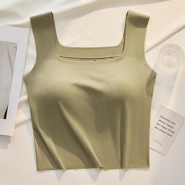 Women's Camisole Tank Top Basic Sleeveless Regular Tops