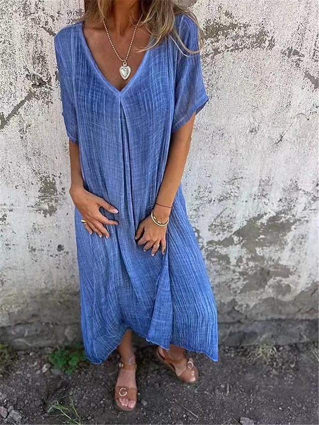 Women's Pink Royal Blue Green Summer Spring Maxi long Dress