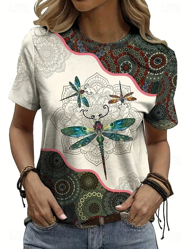 Women's T Shirt Graphic Animal Vintage Stylish Classic