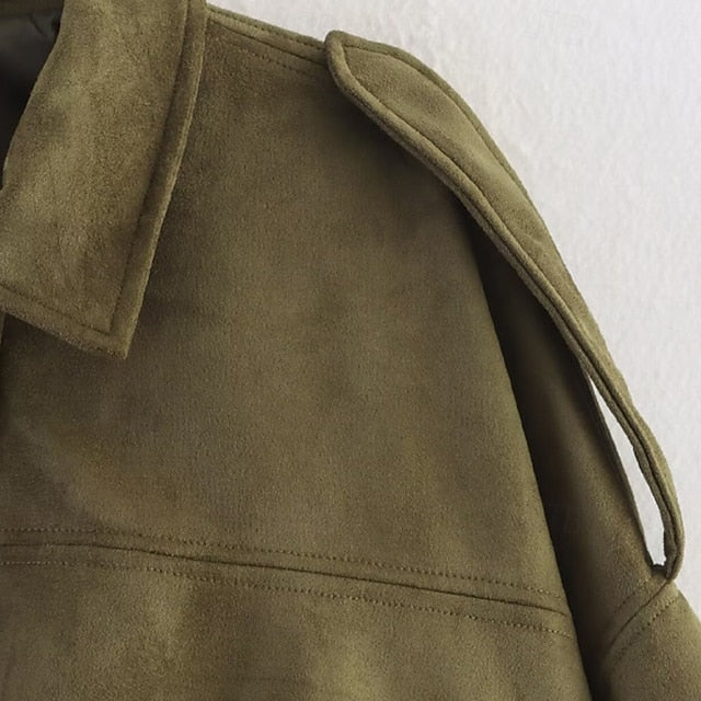 Casual Jacket Zipper Pocket Women's Comfortable Warm