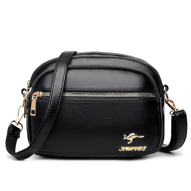 Crossbody Dome PU Bag Leather Shoulder Women's