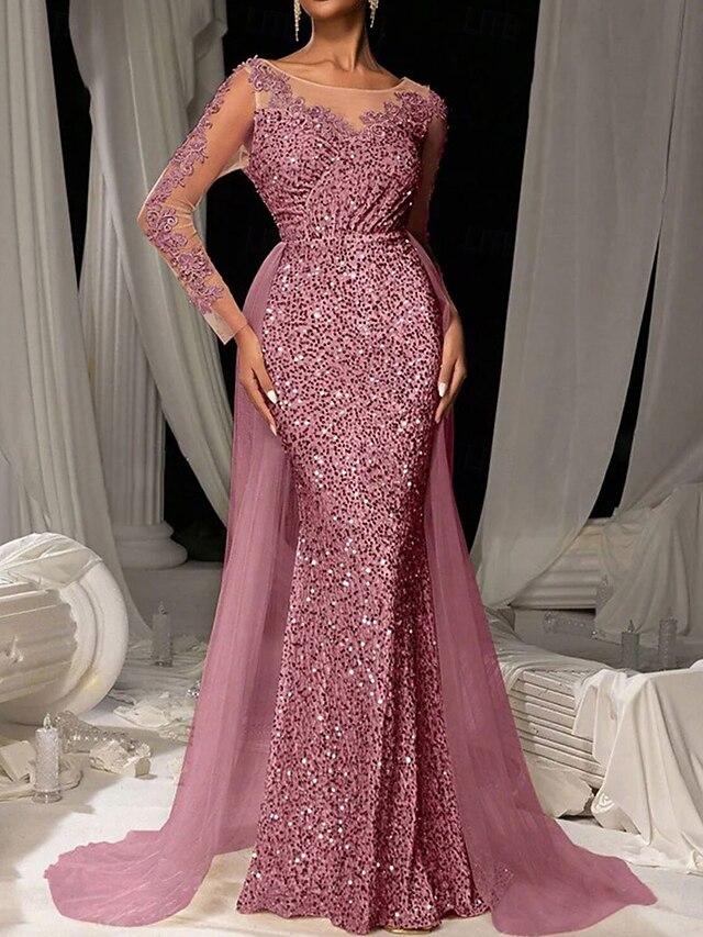 Mermaid Trumpet Floor Length Evening Gown Ball Gown with