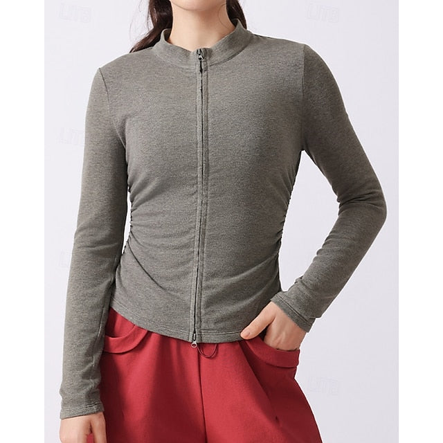 Women's Solid Colored Tennis Shirt Sport Top Stylish Golf