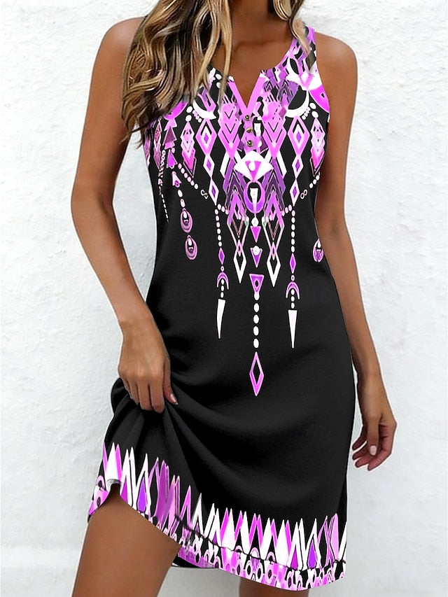 Women's Mini Dress Sundress Shift Dress Summer Dress Off