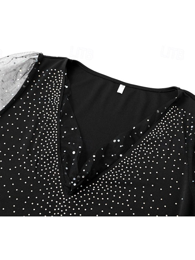 Women's Mini Dress Black Dress Sequin Dress Casual Dress