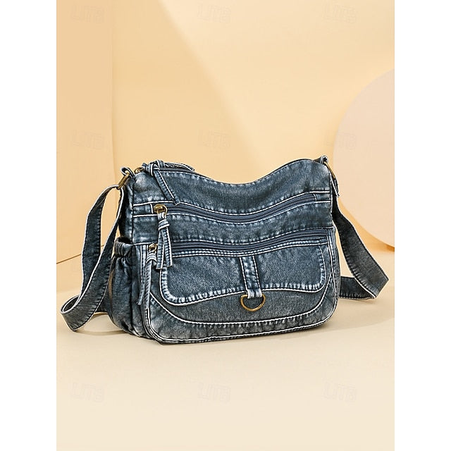 Crossbody Women's Vintage Faux Leather with Brown Bag