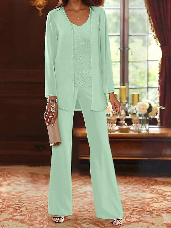 Formal Bride the Pantsuit Wedding Piece of Beach 3 Mother